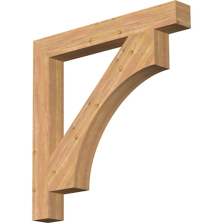 Ekena Millwork Westlake Block Smooth Bracket, Western Red Cedar, 5 1/2"W x 46"D x 46"H BKT06X46X46WTL05SWR
